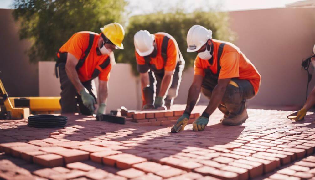 company installing pavers in phoenix